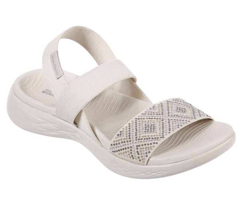 Skechers Dam Beige Sandaler - On The Go 600 - Glitzy - Sverige (DZGQP-8745)